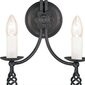 Sienas lampa Elstead Lighting Belfry BY2-BLACK cena un informācija | Sienas lampas | 220.lv