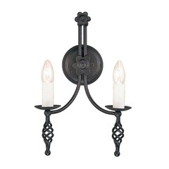 Sienas lampa Elstead Lighting Belfry BY2-BLACK cena un informācija | Sienas lampas | 220.lv