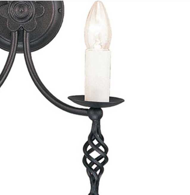 Sienas lampa Elstead Lighting Belfry BY2-BLACK цена и информация | Sienas lampas | 220.lv