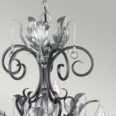 Piekaramā lampa Elstead Lighting Amarilli AML10-BLK-SILVER цена и информация | Люстры | 220.lv