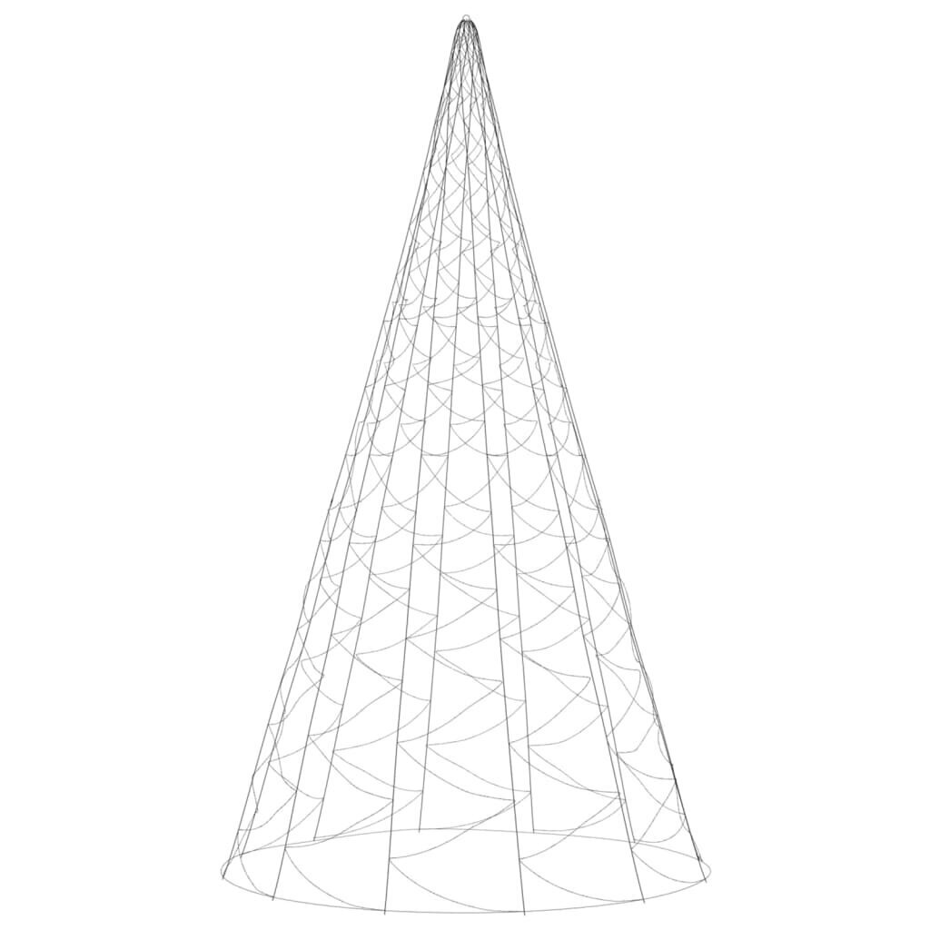 Ziemassvētku apgaismojums karoga mastam, 800cm, 3000 LED cena un informācija | Ziemassvētku lampiņas, LED virtenes | 220.lv