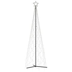 Ziemassvētku eglīte ar metāla kātu vidaXL, 100x300 cm, 500 LED cena un informācija | Ziemassvētku lampiņas, LED virtenes | 220.lv