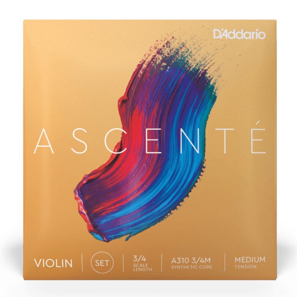 Stīgas vijolei D'addario Ascente Violin 3/4 Medium A310 3/4M cena un informācija | Mūzikas instrumentu piederumi | 220.lv