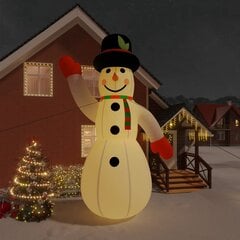 Piepūšams dekoratīvs sniegavīrs, LED, 620 cm cena un informācija | Ziemassvētku dekorācijas | 220.lv