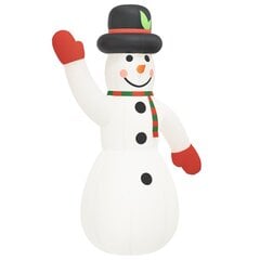 Piepūšams dekoratīvs sniegavīrs, LED, 370cm cena un informācija | Ziemassvētku dekorācijas | 220.lv