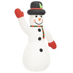 Piepūšams dekoratīvs sniegavīrs, LED, 455cm cena un informācija | Ziemassvētku dekorācijas | 220.lv