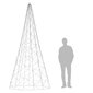 Ziemassvētku egle karoga mastam, 300 cm, 500 LED цена и информация | Ziemassvētku lampiņas, LED virtenes | 220.lv