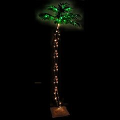 Mākslīgā palma, 220cm, 136 LED cena un informācija | Ziemassvētku dekorācijas | 220.lv