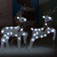 Ziemassvētku ziemeļbrieži, 2 gab., 40 LED cena un informācija | Ziemassvētku dekorācijas | 220.lv