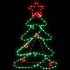 Ziemassvētku eglītes figūra, 144 LED cena un informācija | Ziemassvētku lampiņas, LED virtenes | 220.lv