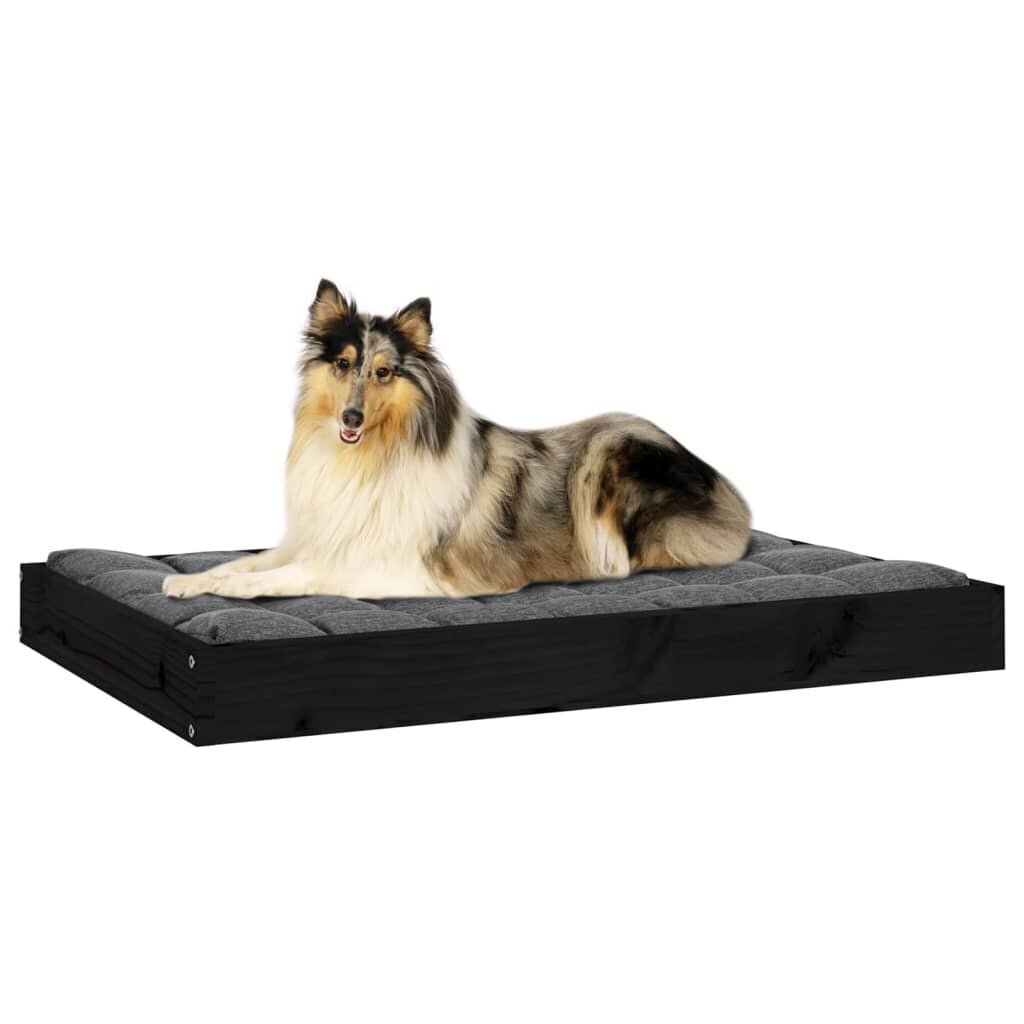 Gulta suņiem vidaXL, 91,5x64x9cm, melns cena un informācija | Suņu gultas, spilveni, būdas | 220.lv