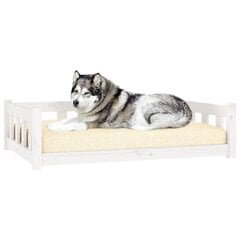 Gulta suņiem vidaXL, 105,5x75,5x28 cm, balts cena un informācija | Suņu gultas, spilveni, būdas | 220.lv