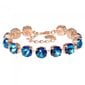 Aproce "Edems (Bermuda Blue)" ar Swarovski™ kristāliem DS00B479 цена и информация | Rokassprādzes | 220.lv