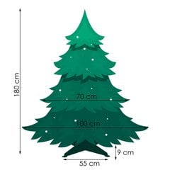 CT0081 Ziemassvētku eglīte, Kaukāza egle 180 cm cena un informācija | Mākslīgās egles, vainagi, statīvi | 220.lv