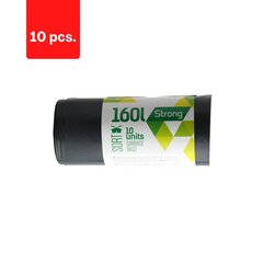 Мешки для мусора SORTEX, 160 л, 50 мк, 75 х 115 см, 10 шт. х 10 шт. цена и информация | Мешки для мусора | 220.lv