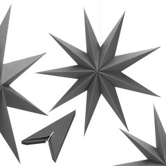 Декоративная бумажная звезда, 60 см цена и информация | Елочные игрушки | 220.lv