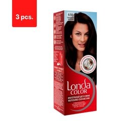 Краска для волос LONDA Dark Brown, 4/00 х 3 шт.  цена и информация | Краска для волос | 220.lv