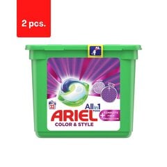 Капсулы для стирки Ariel Complete, 23 шт. х 2 шт. цена и информация | Средства для стирки | 220.lv