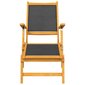 Āra terases krēsls, 2vnt., akācijas masīvkoks untekstilenas cena un informācija | Sauļošanās krēsli | 220.lv