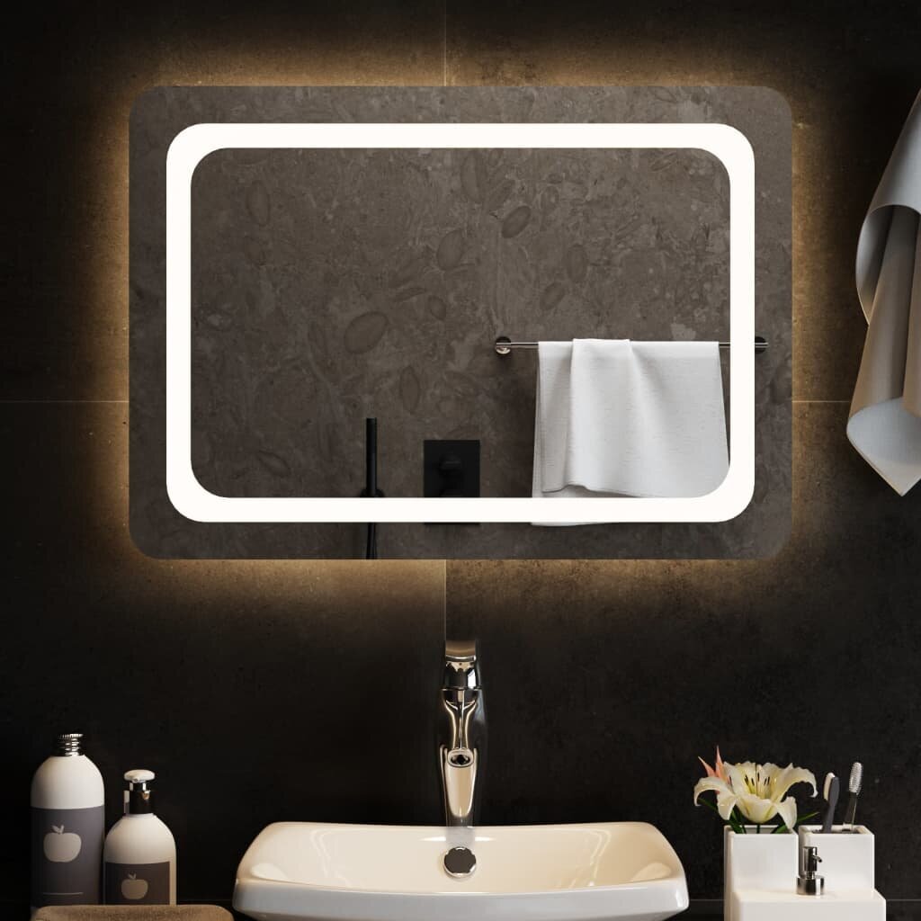 LED vannas istabas spogulis, 70x50cm цена и информация | Spoguļi | 220.lv