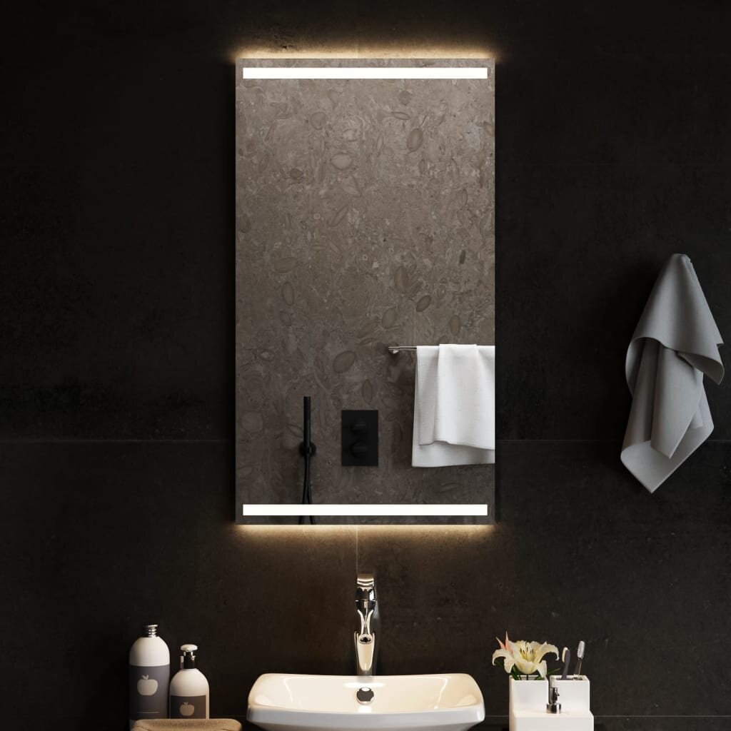 LED vannas istabas spogulis, 50x90cm цена и информация | Spoguļi | 220.lv