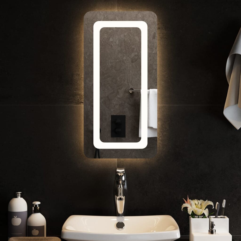 LED vannas istabas spogulis, 30x60cm цена и информация | Spoguļi | 220.lv