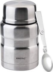 Pārtikas termoss KingHoff KH-1457, 0.5L, pelēks цена и информация | Термосы, термокружки | 220.lv