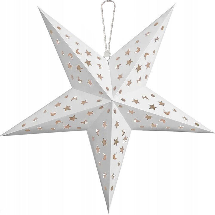Dekorācija Zvaigznīte ar LED, 60 cm cena un informācija | Ziemassvētku dekorācijas | 220.lv