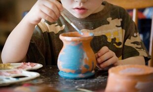 Keramikas riteņu komplekts ar māla krāsu ir radošs un izglītojošs цена и информация | Развивающие игрушки | 220.lv