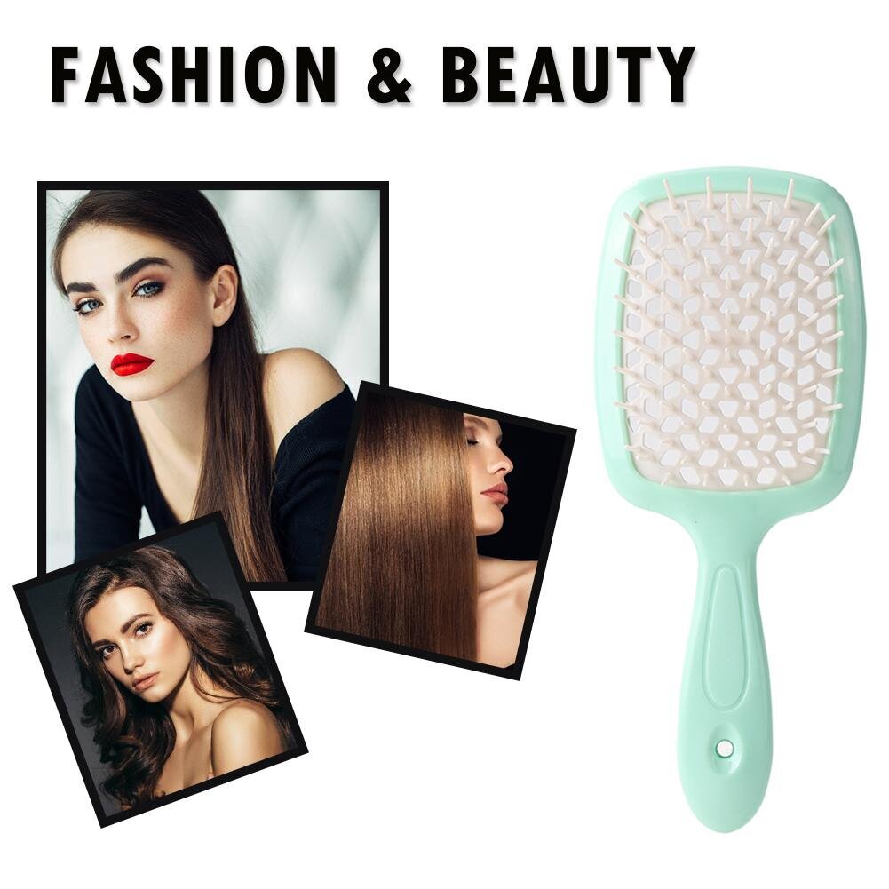 Matu ķemme Superbrush by Need 4You, zaļš цена и информация | Matu sukas, ķemmes, šķēres | 220.lv