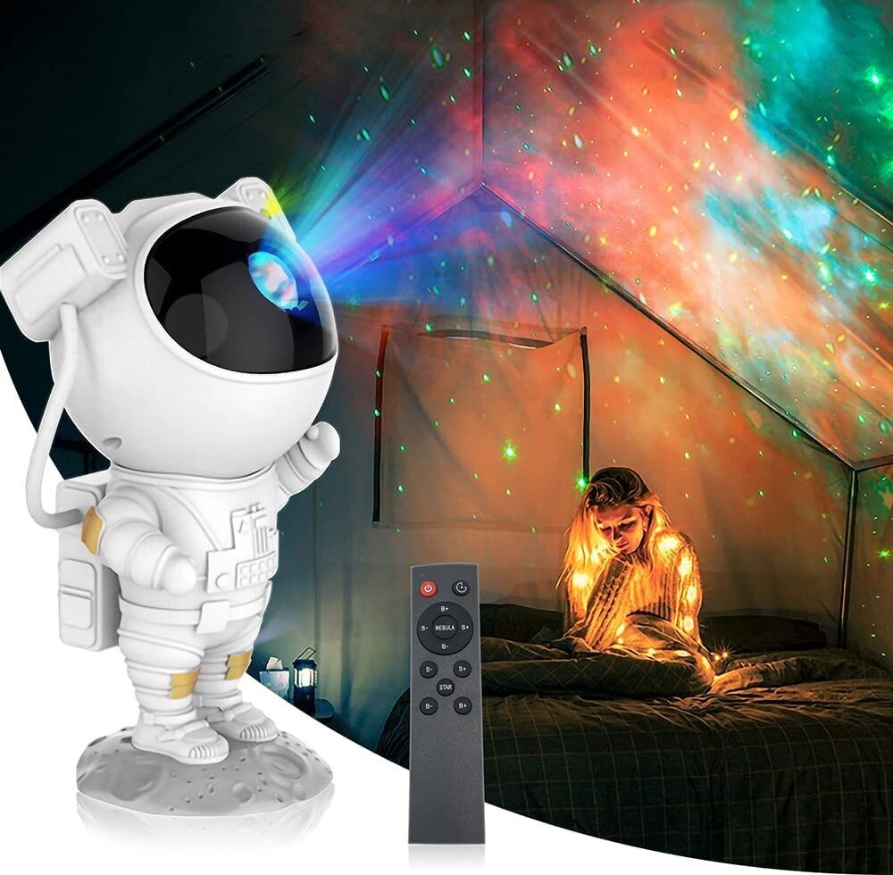 Projektors Astronaut Galaxy 360° цена и информация | Lampas bērnu istabai | 220.lv