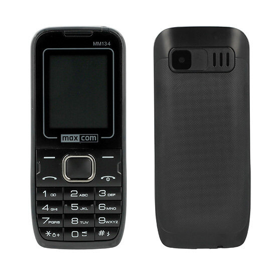 Maxcom Classic MM128, Dual SIM Black cena un informācija | Mobilie telefoni | 220.lv