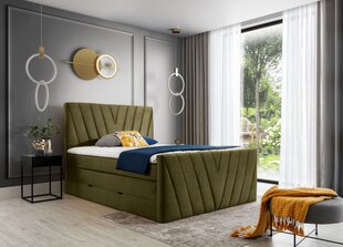 Кровать NORE Candice Nube 33, 160x200 см, зеленый цвет цена и информация | Кровати | 220.lv