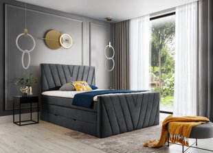 Кровать NORE Candice Nube 06, 160x200 см, серый цвет цена и информация | Кровати | 220.lv