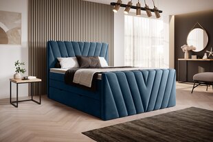Кровать NORE Candice Lukso 40, 160x200 см, синего цвета цена и информация | Кровати | 220.lv