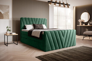 Кровать NORE Candice Lukso 35, 160x200 см, зеленый цвет цена и информация | Кровати | 220.lv