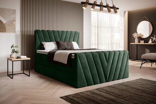 Кровать NORE Candice Loco 35, 160x200 см, зеленый цвет цена и информация | Кровати | 220.lv