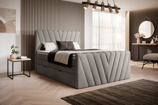 Кровать NORE Candice Loco 04, 160x200 см, серый цвет цена и информация | Кровати | 220.lv