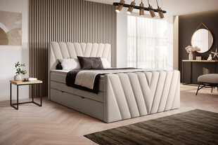 Кровать NORE Candice Inari 22, 160x200 см, бежевого цвета цена и информация | Кровати | 220.lv