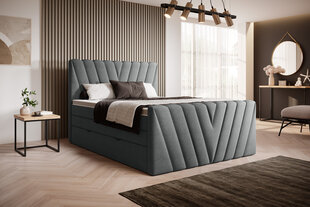 Кровать NORE Candice Vero 05, 140x200 см, серый цвет цена и информация | Кровати | 220.lv