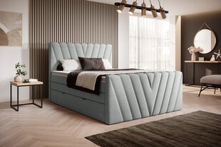 Кровать NORE Candice Vero 04, 140x200 см, серый цвет цена и информация | Кровати | 220.lv