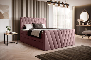 Кровать NORE Candice Velvetmat 24, 140x200 см, розовый цвет цена и информация | Кровати | 220.lv