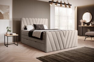 Кровать NORE Candice Sola 18, 140x200 см, бежевый цвет цена и информация | Кровати | 220.lv