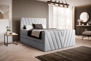 Кровать NORE Candice Sola 04, 140x200 см, серого цвета цена и информация | Кровати | 220.lv