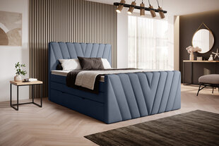 Кровать NORE Candice Poco 40, 140x200 см, синий цвет цена и информация | Кровати | 220.lv