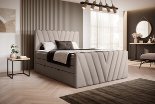 Кровать NORE Candice Poco 07, 140x200 см, бежевый цвет цена и информация | Кровати | 220.lv