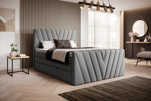 Кровать NORE Candice Gojo 05, 140x200 см, серый цвет цена и информация | Кровати | 220.lv