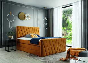 Кровать NORE Candice Nube 45, 140x200 см, желтый цвет цена и информация | Кровати | 220.lv