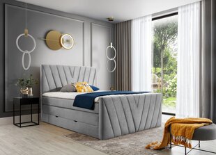 Кровать NORE Nube 03, 140x200 см, серый цвет цена и информация | Кровати | 220.lv