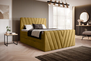 Кровать NORE Candice Loco 45, 140x200 см, желтый цвет цена и информация | Кровати | 220.lv